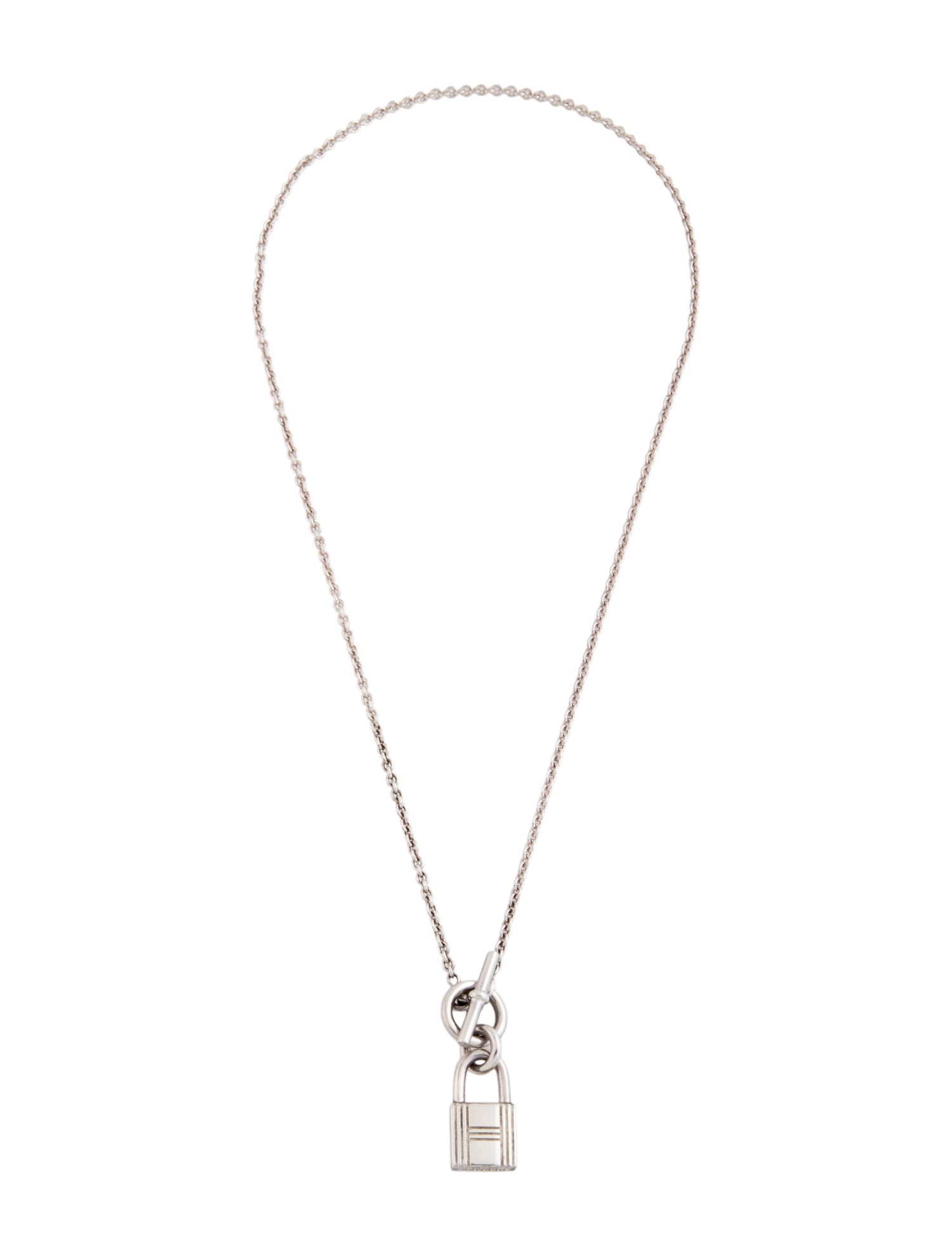 Hermès Cadenas Kelly Lock Pendant Necklace